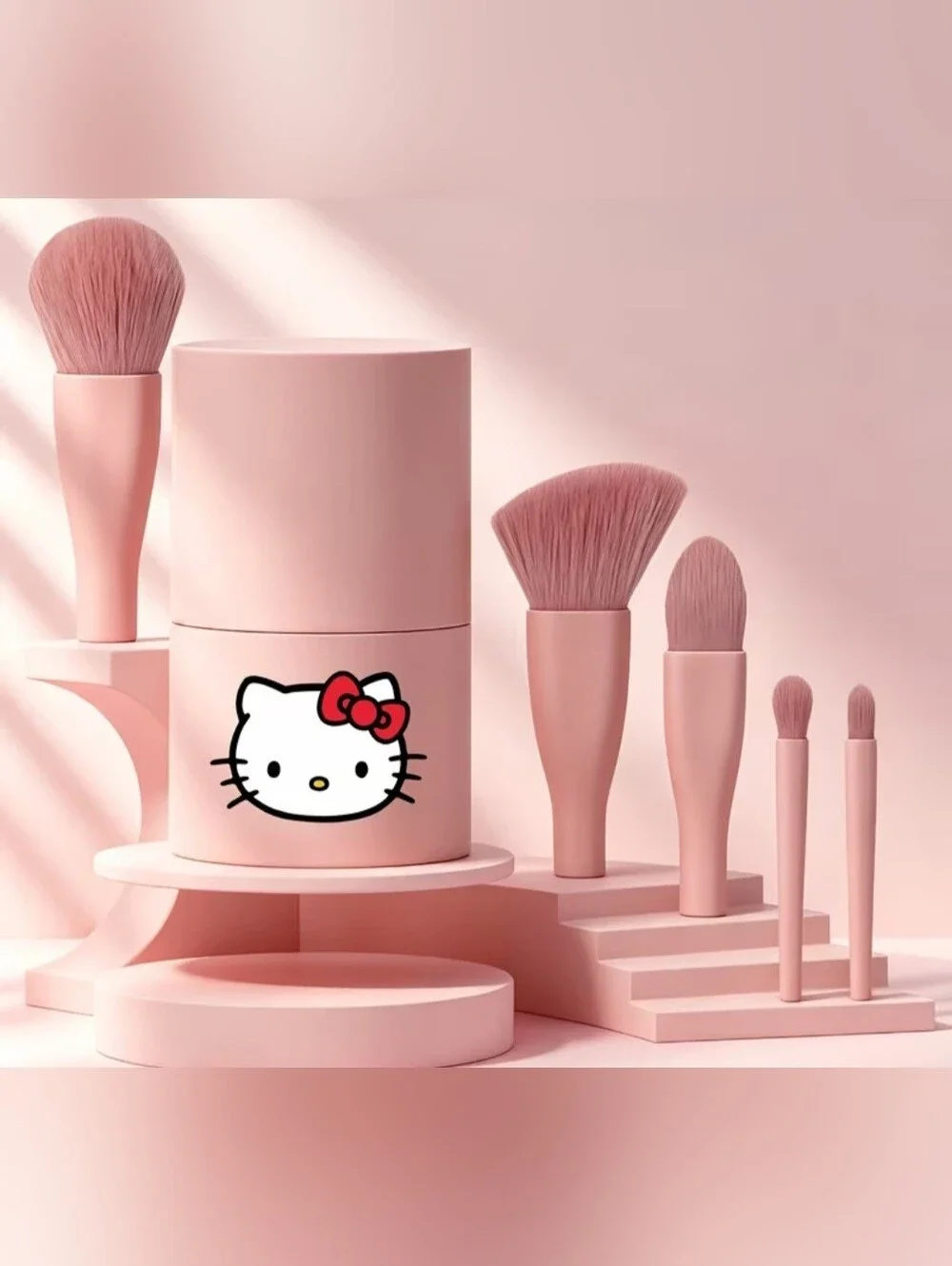 Hello Kitty Pink Makeup Brush Set